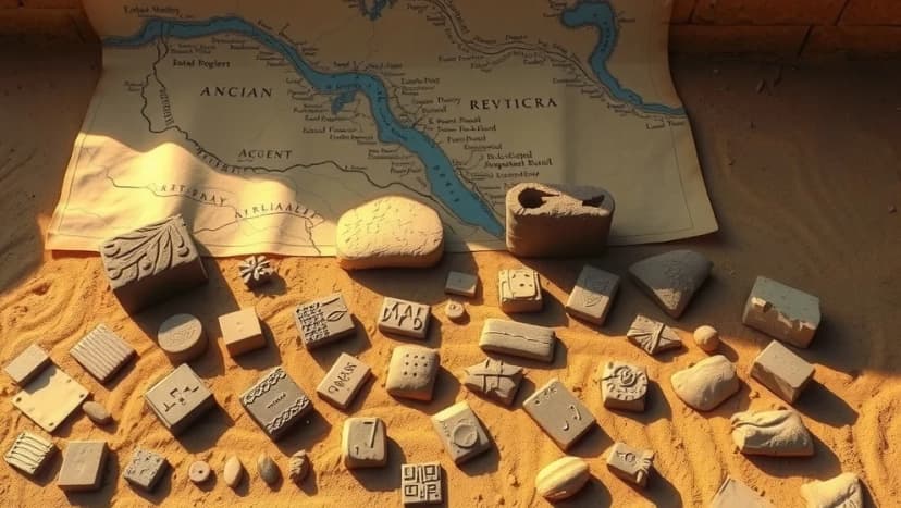 Vilka städer i Mesopotamien har 2 bokstäver